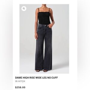 Agolde Women's High Rise Jeans - Black